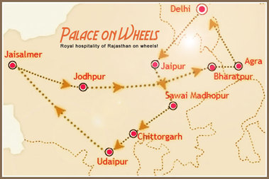 palace on wheels route